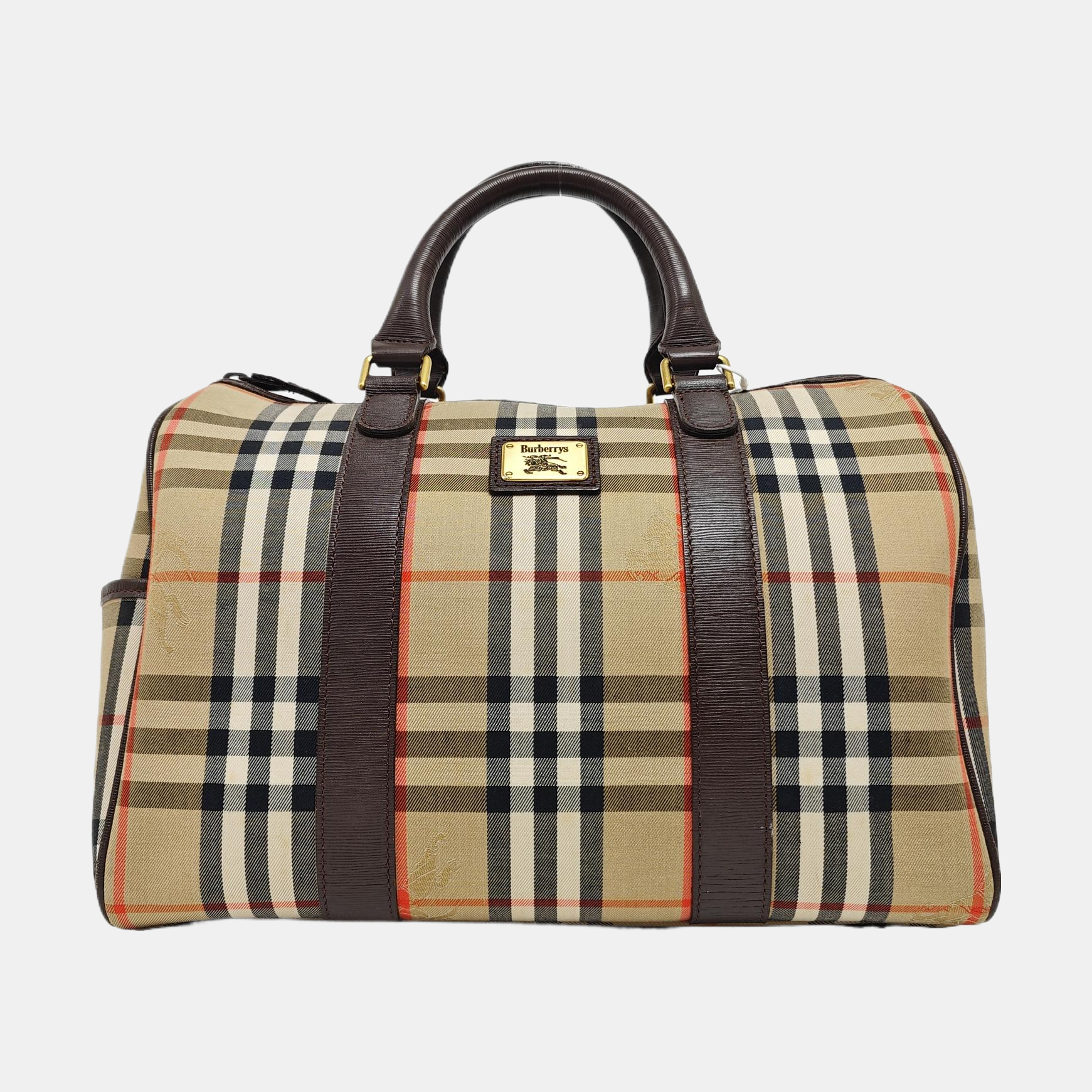 Canvas Top Handle Bag Beige