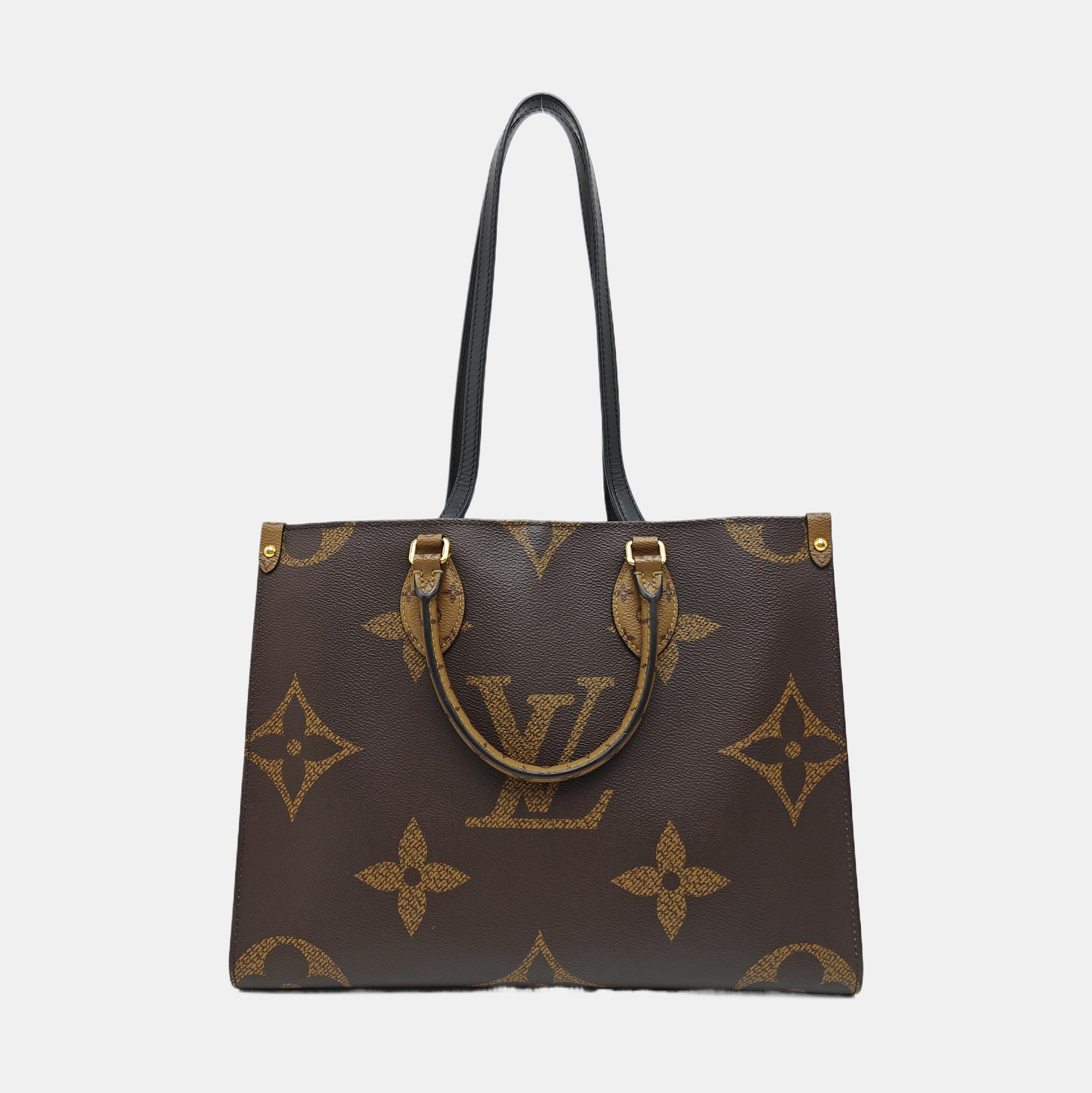 ONTHEGO MM Monogram Coated Canvas Brown