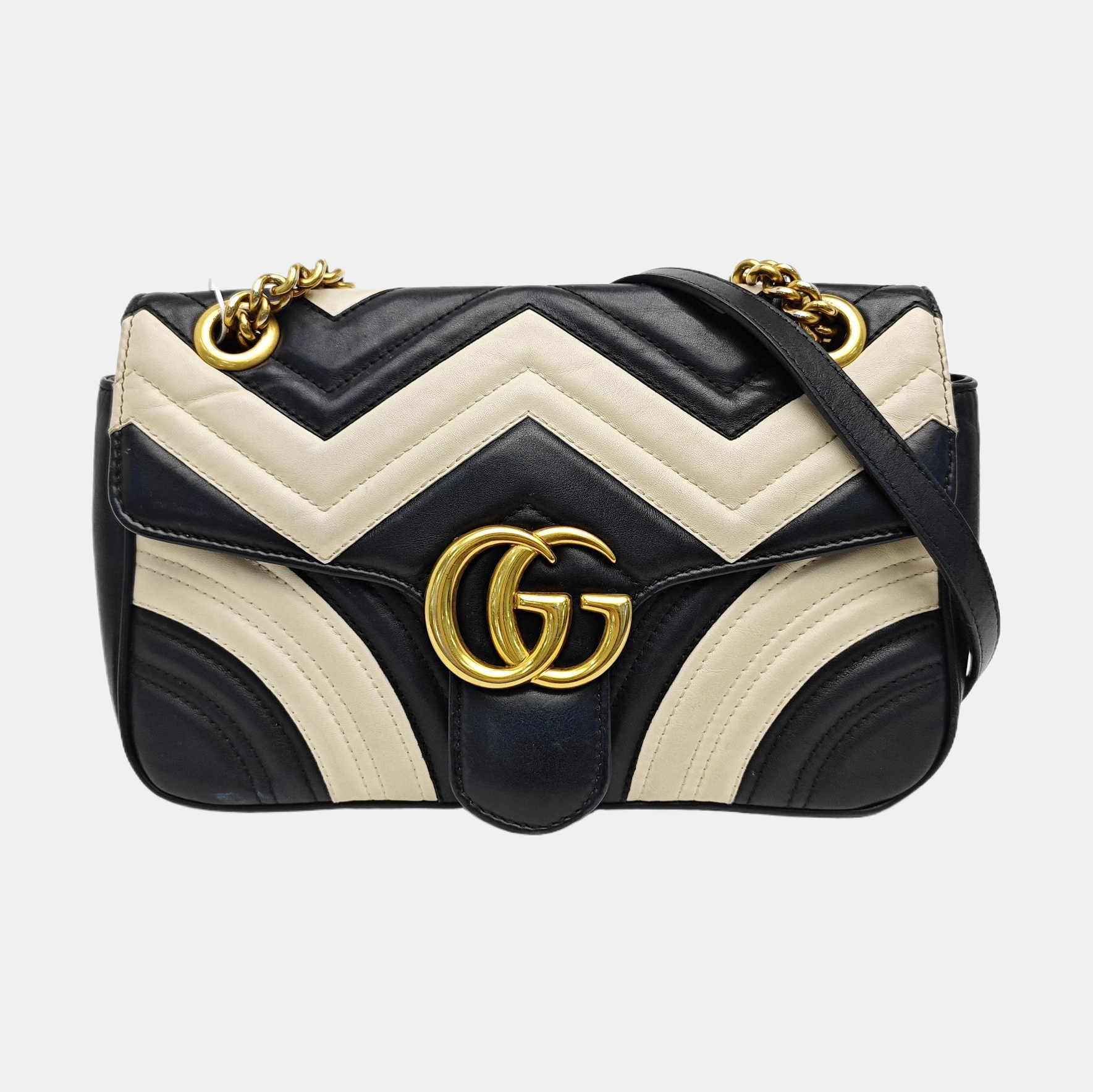 GG Marmont Medium Quilted Calfskin Multicolor