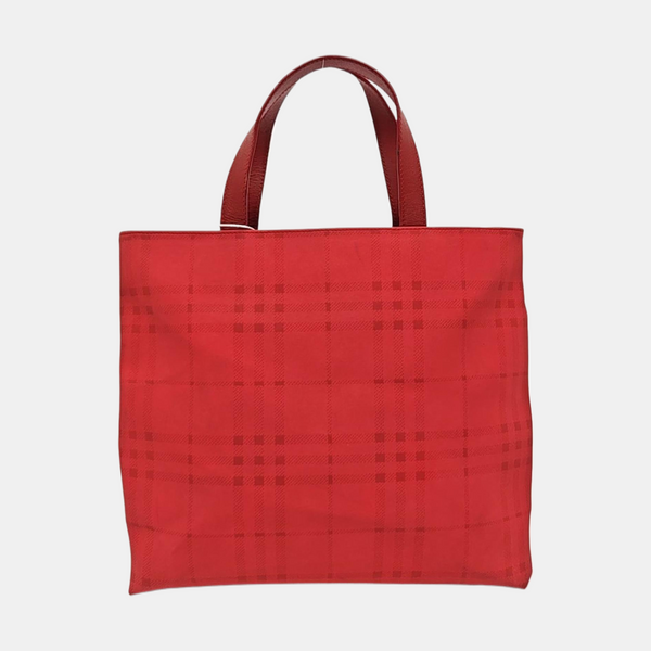 Special Material Top Handle Bag Red
