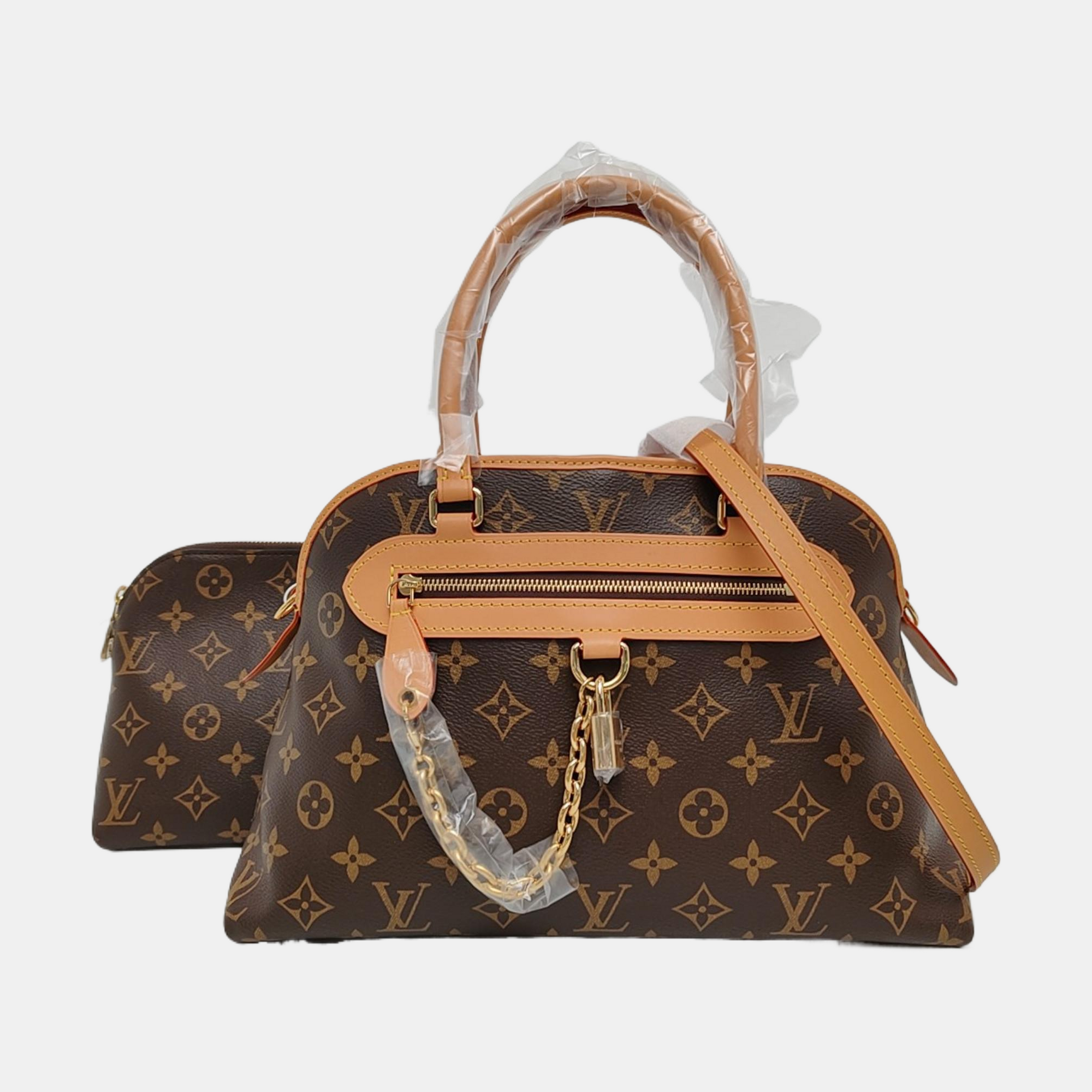 EVERMORE PM Monogram Coated Canvas Brown