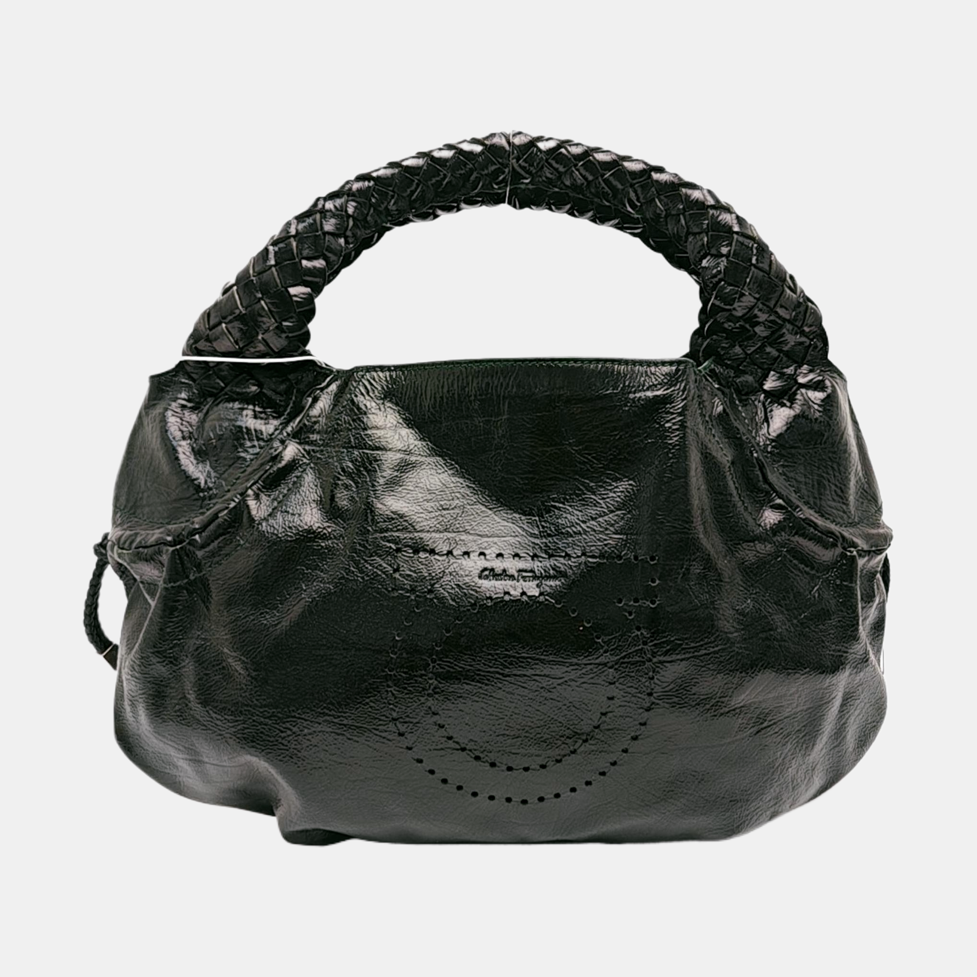 Calfskin Top Handle Bag Green