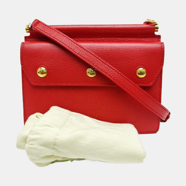 Title Mini Calfskin Red
