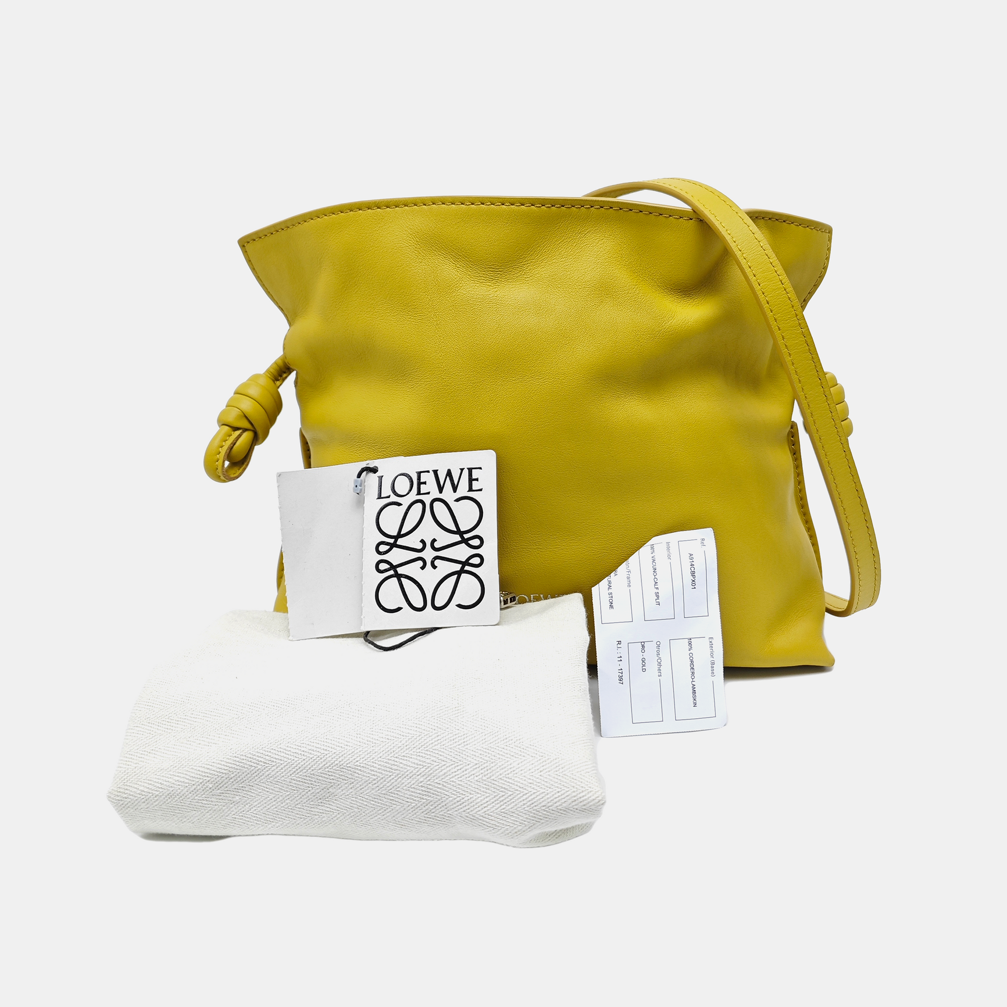 Flamenco Mini Calfskin Yellow