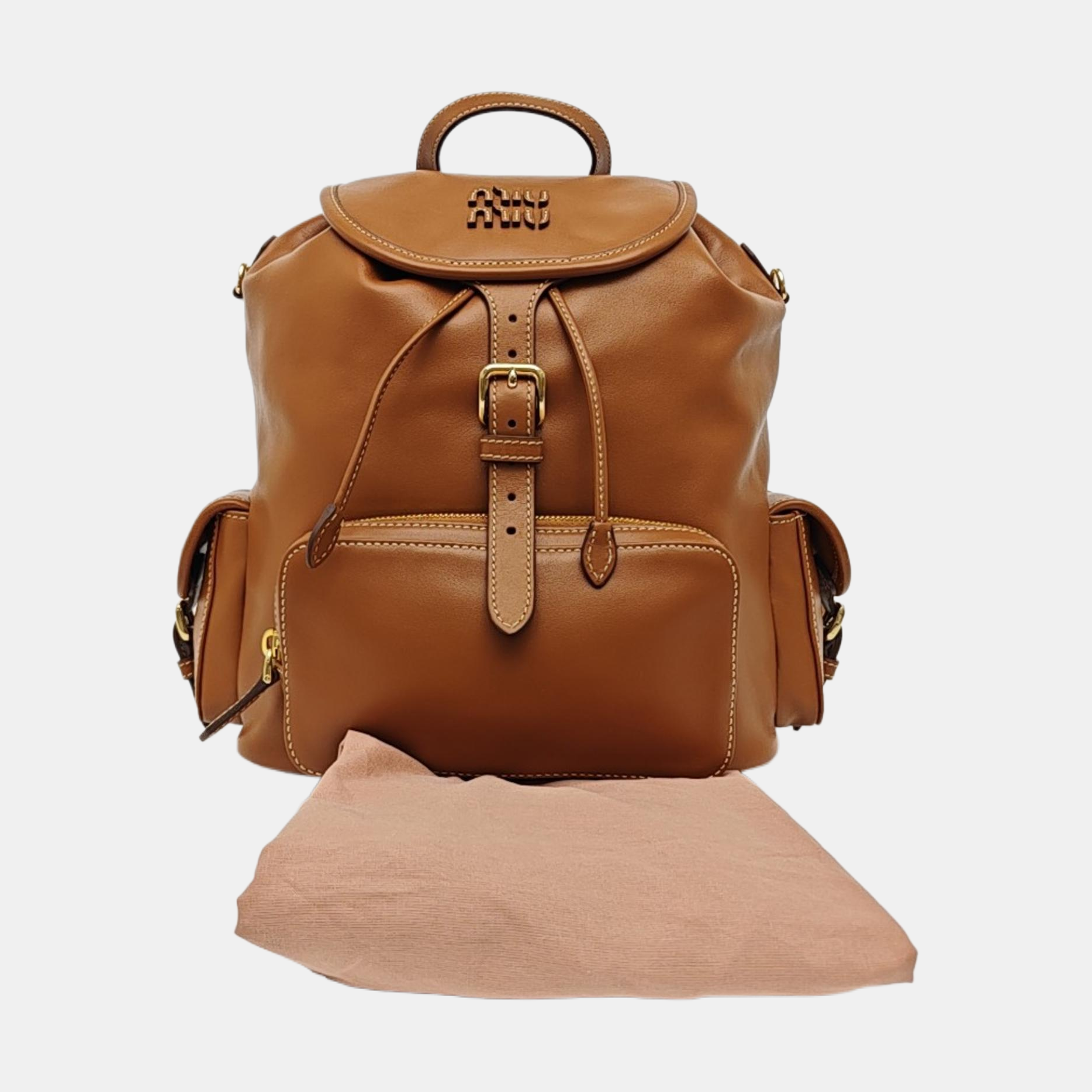 Calfskin Backpack Brown