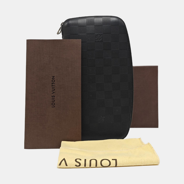 ATOLL Damier Graphite Calfskin Black