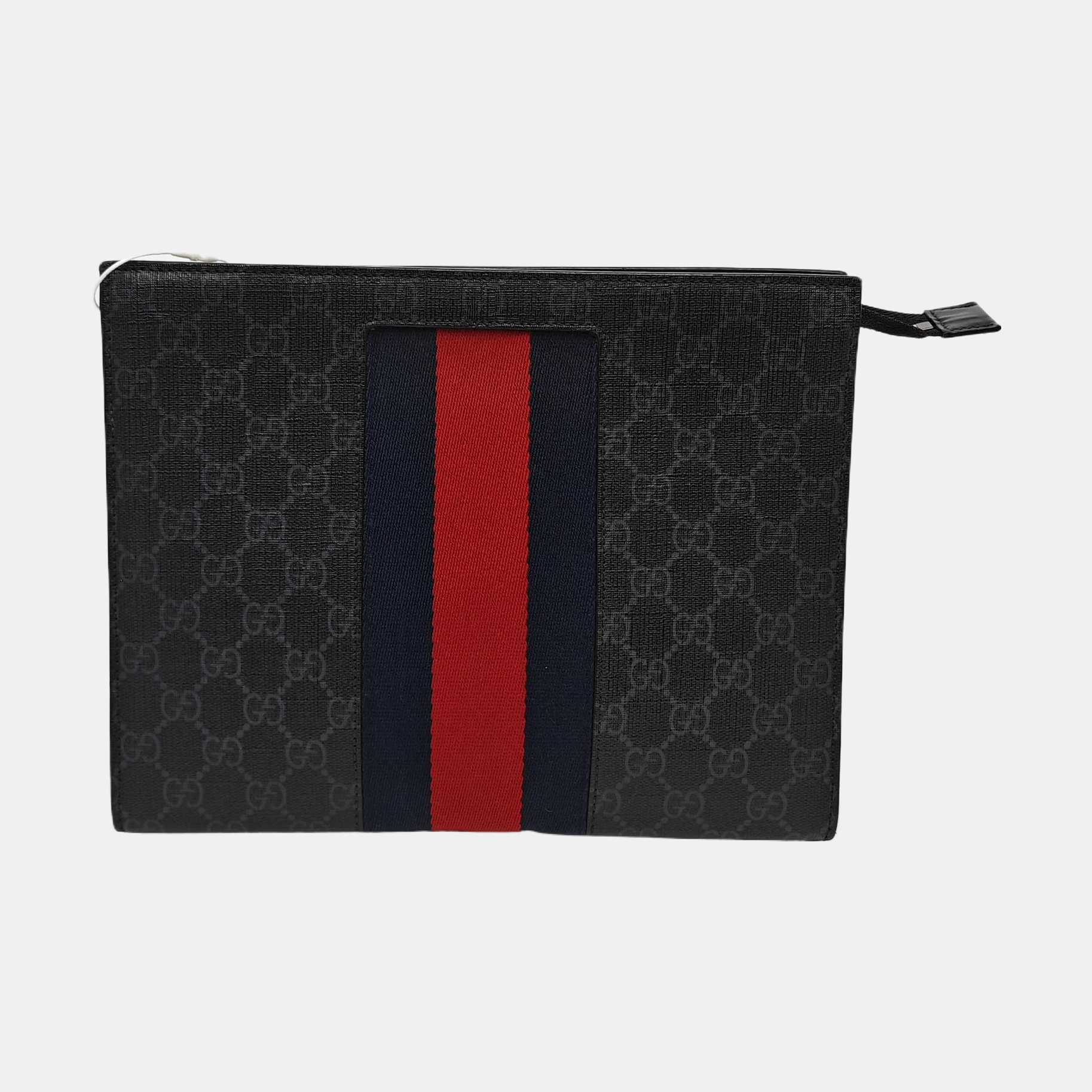 GG Supreme Monogram Coated Canvas Gray