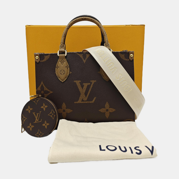 ONTHEGO PM Monogram Coated Canvas Brown