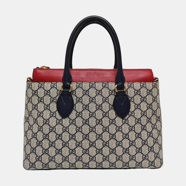 GG Blooms Monogram Coated Canvas Beige