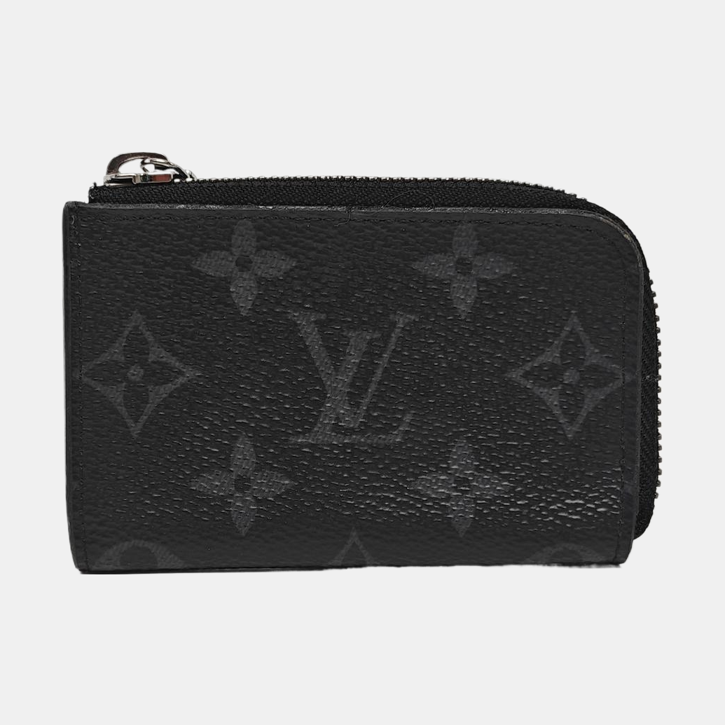 ZIPPY Monogram Coated Canvas Black Wallet