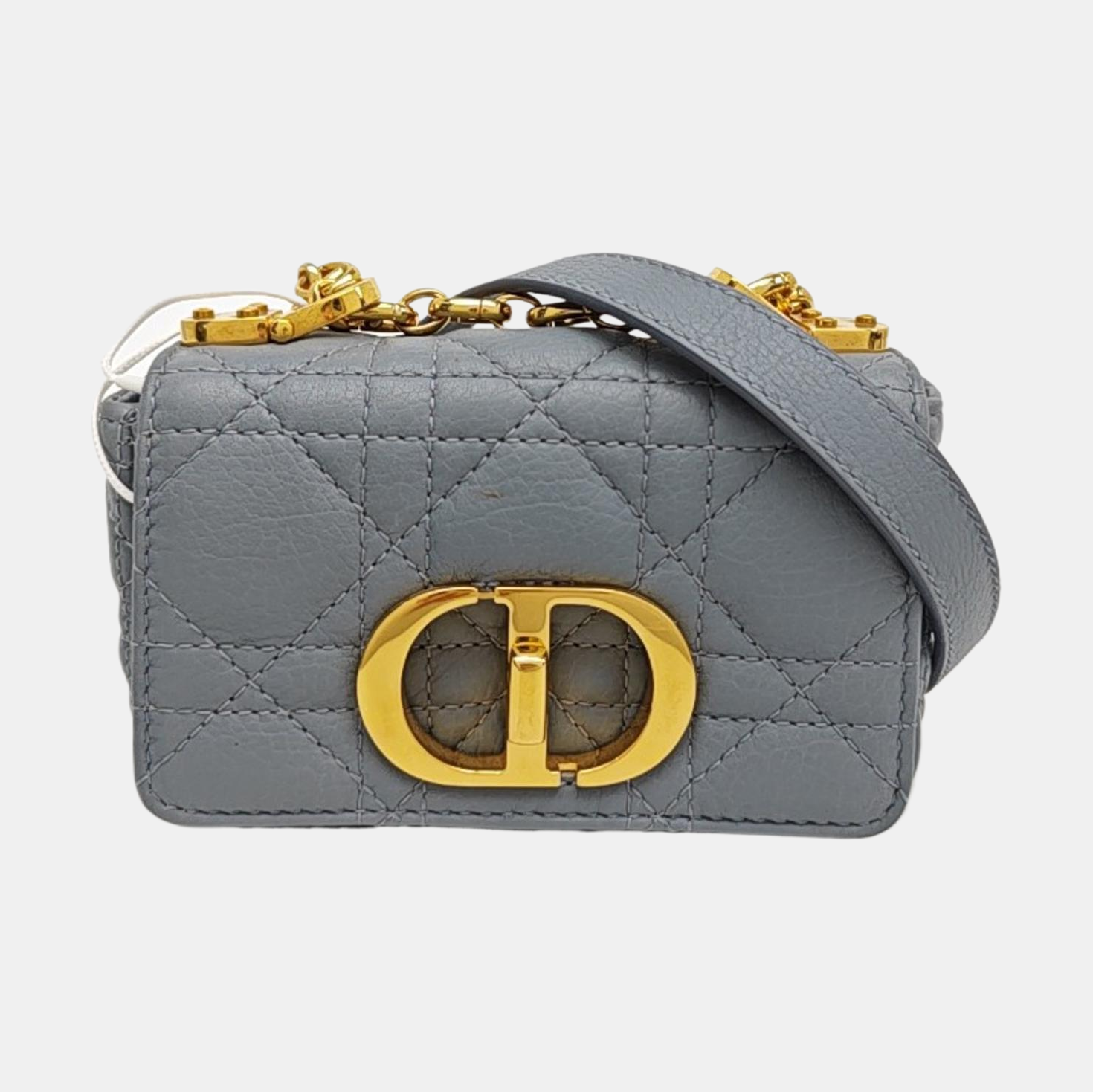 Dior Caro Super Mini Calfskin Blue