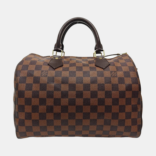 SPEEDY 30 Damier Ebene Coated Canvas Brown
