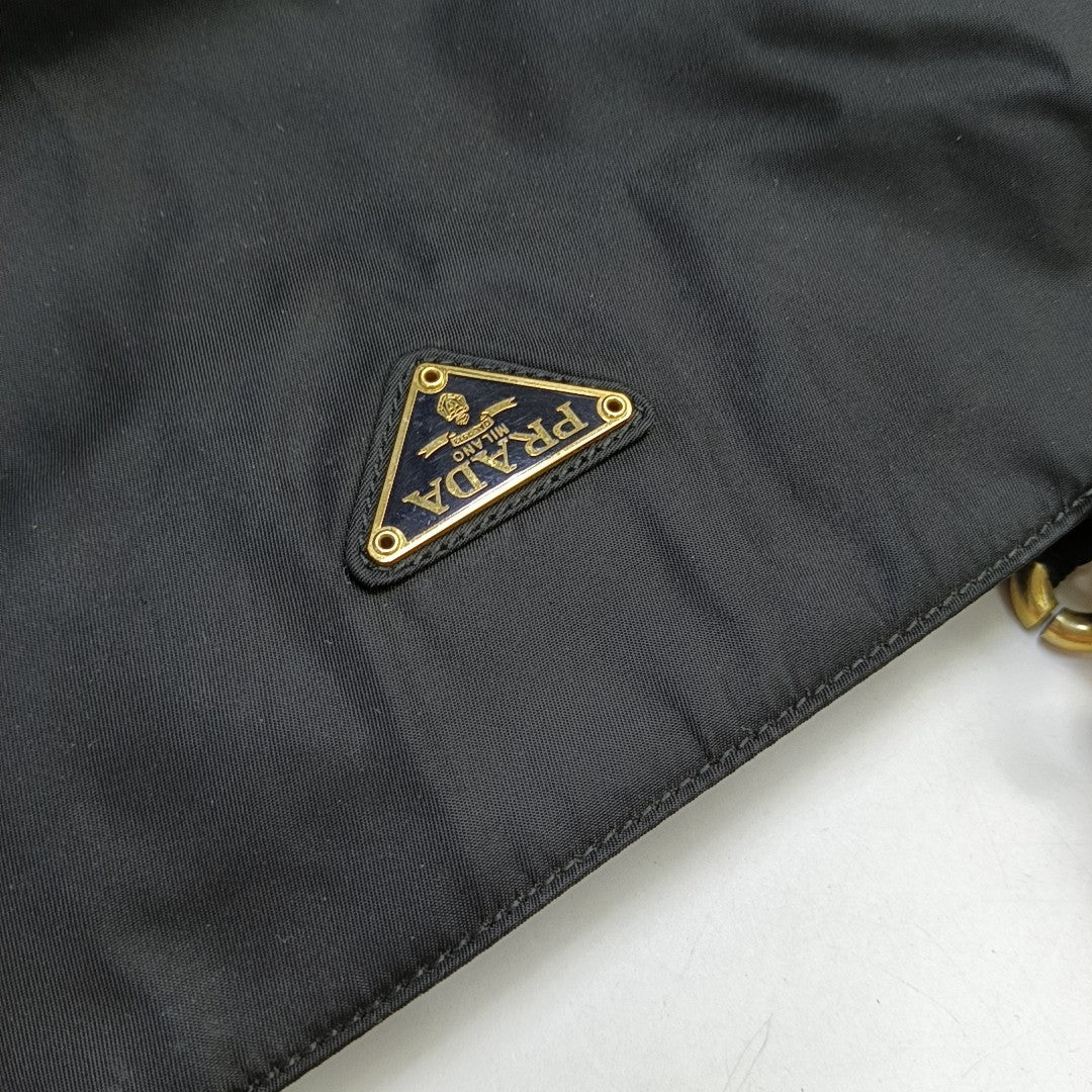 Bolso bandolera de nailon, nailon negro