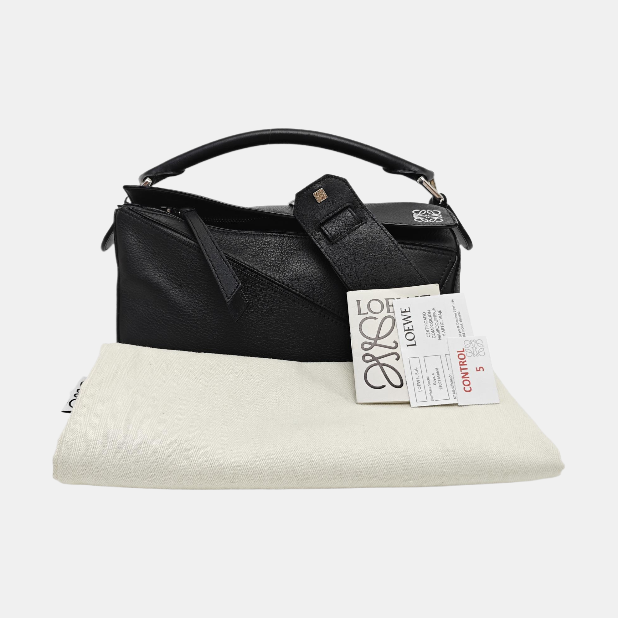 Puzzle Small Calfskin Black