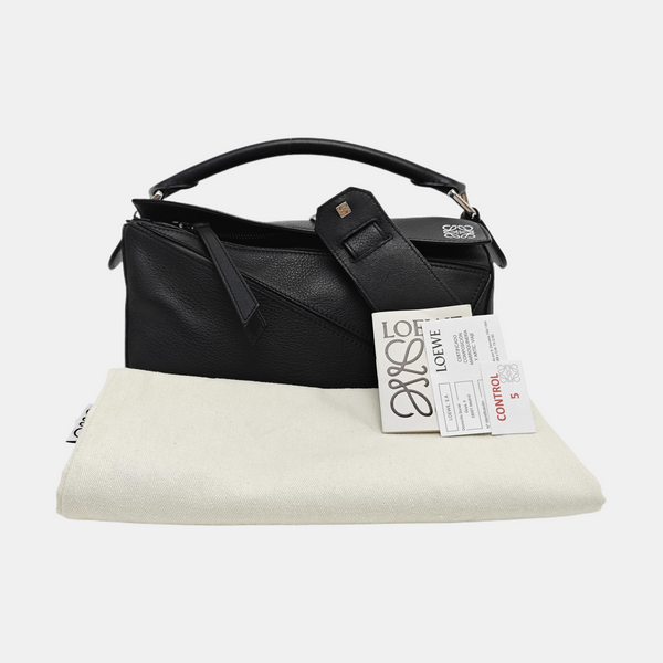 Puzzle Small Calfskin Black