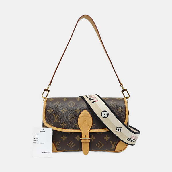 DIANE Monogram Coated Canvas Brown