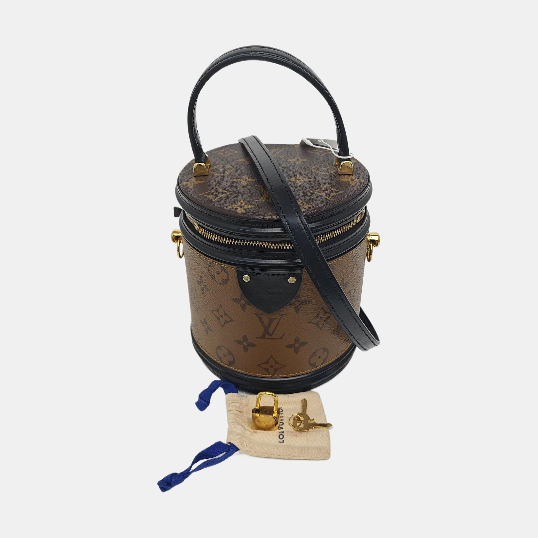 CANNES PM Monogram Coated Canvas Brown