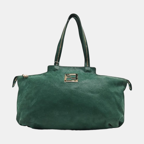 Calfskin Top Handle Bag Green