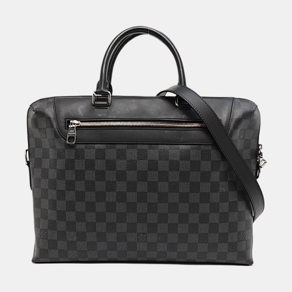PORTE-DOCUMENTS Damier Graphite Coated Canvas Black