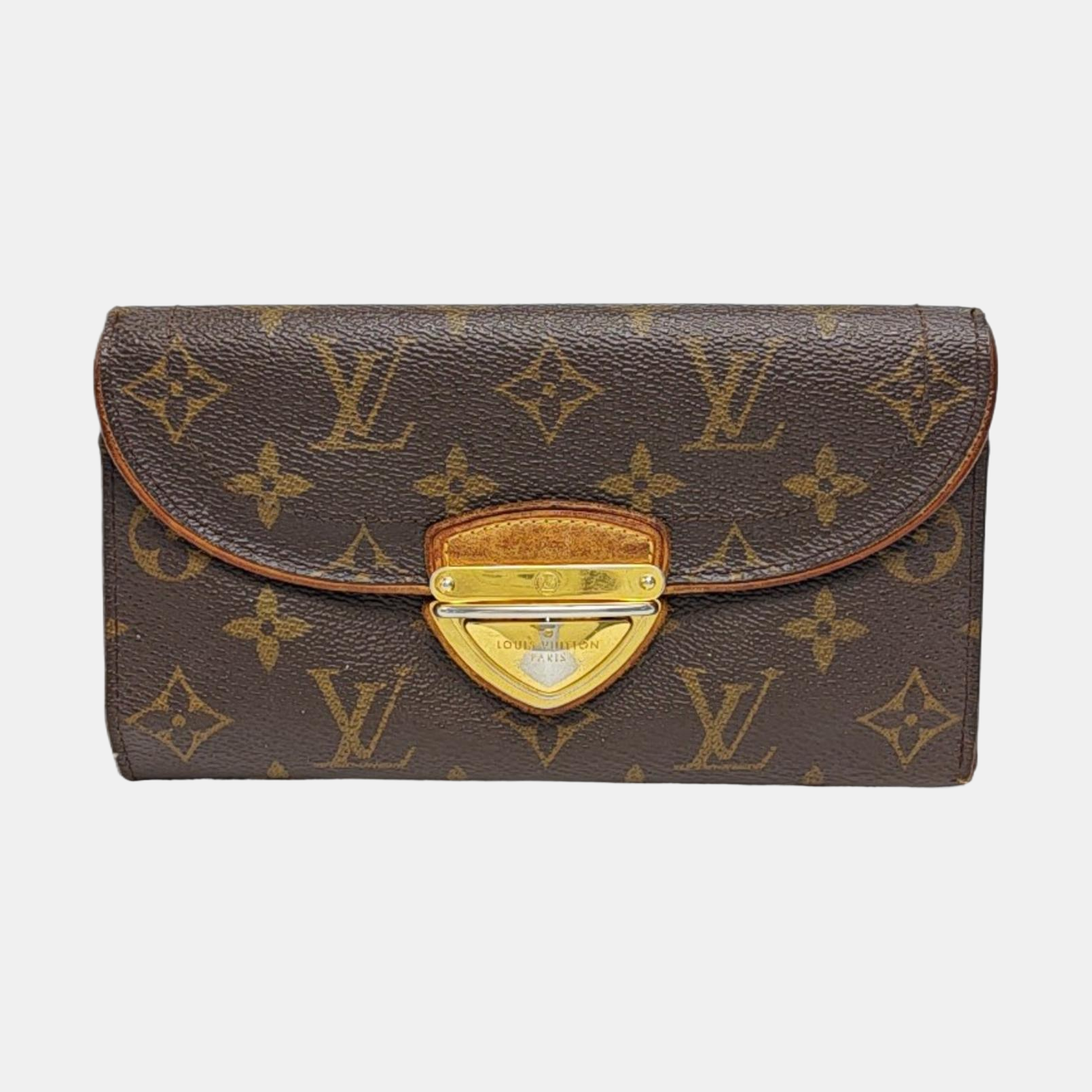 EUGENIE Monogram Coated Canvas Brown Wallet