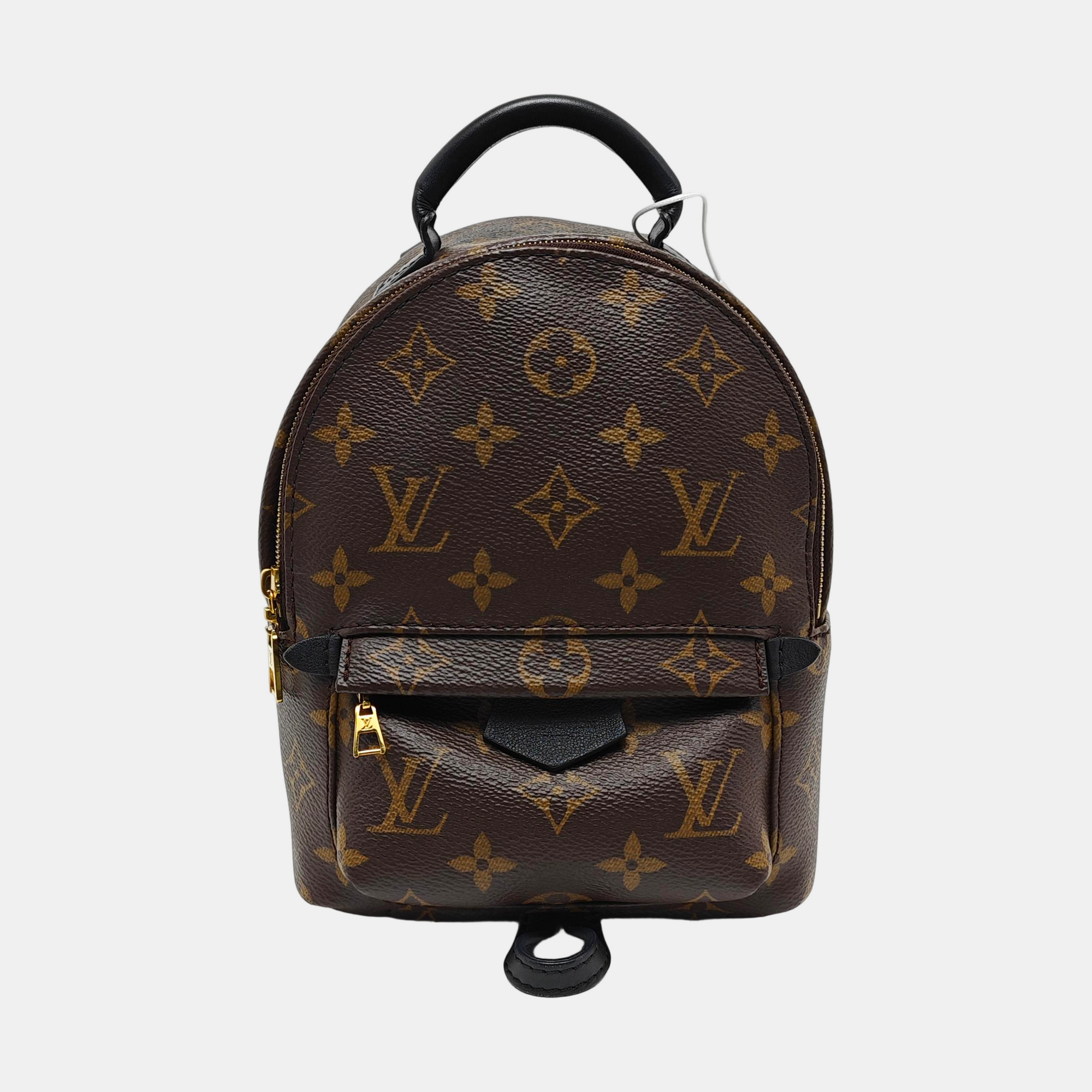 PALM SPRINGS Mini Monogram Coated Canvas Brown