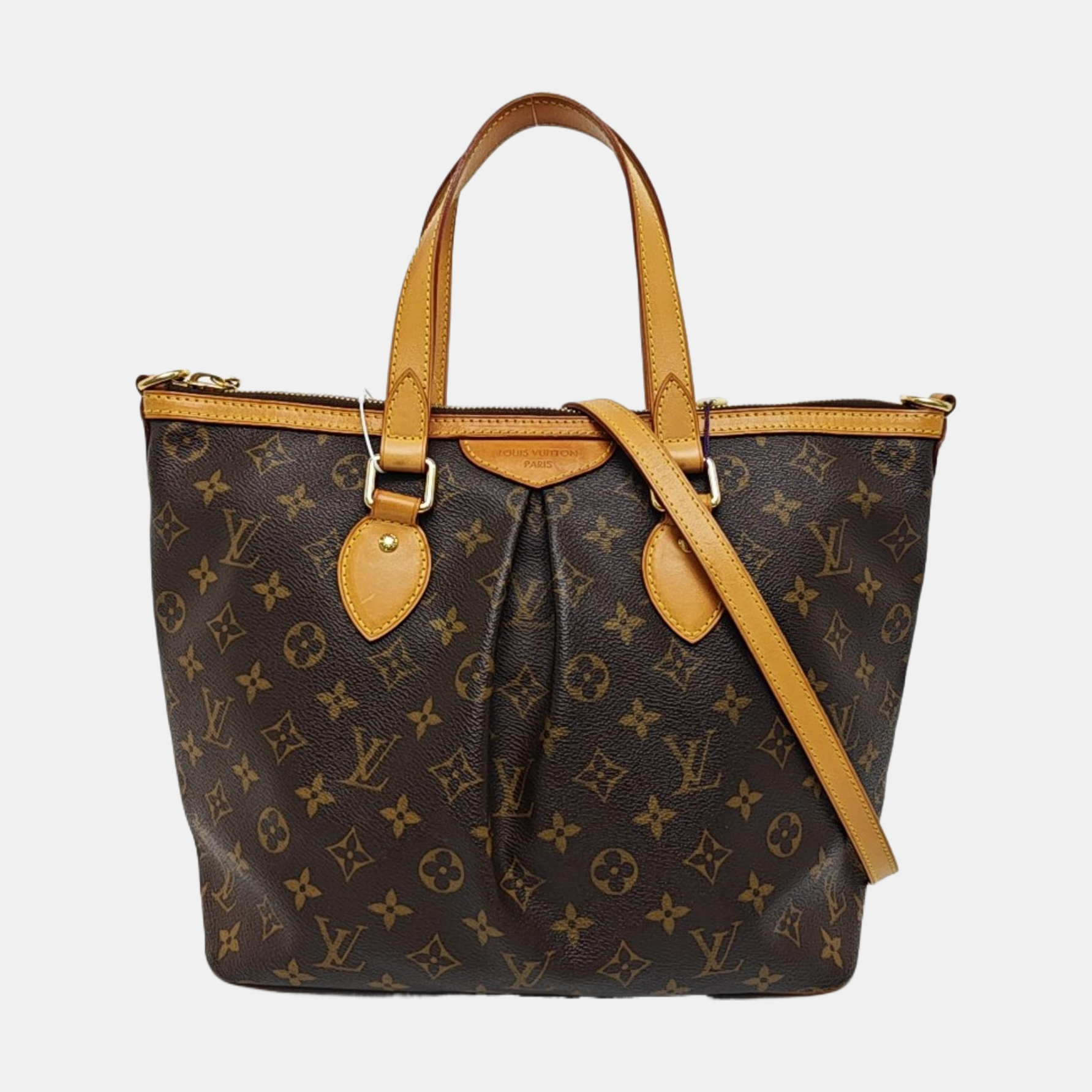 PALERMO PM Monogram Coated Canvas Brown