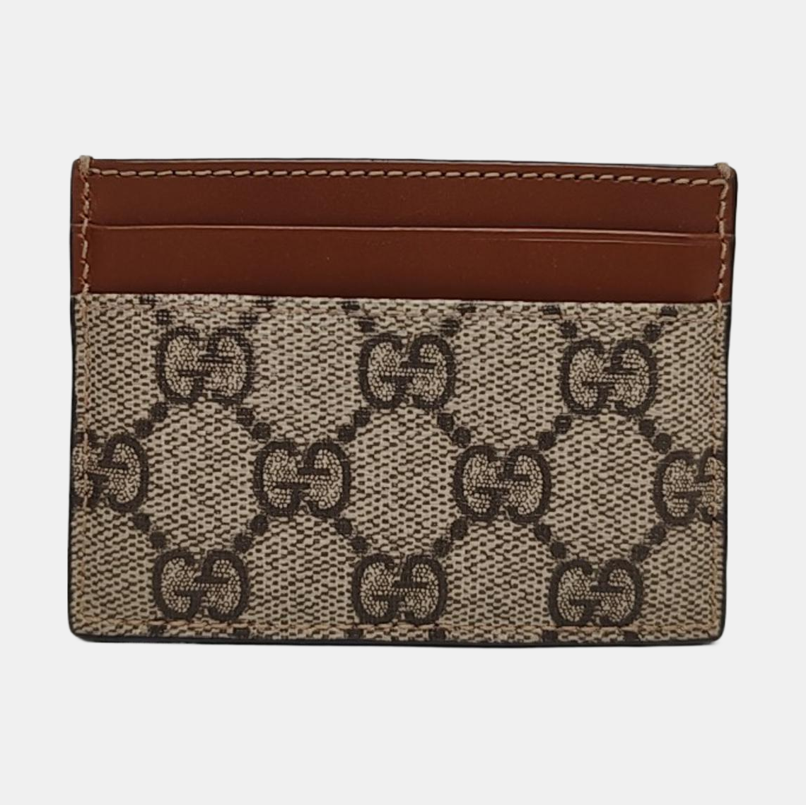 Monogram Coated Canvas Card Holder Brown