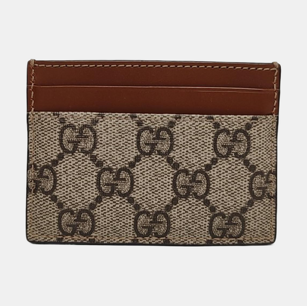 Monogram Coated Canvas Card Holder Brown