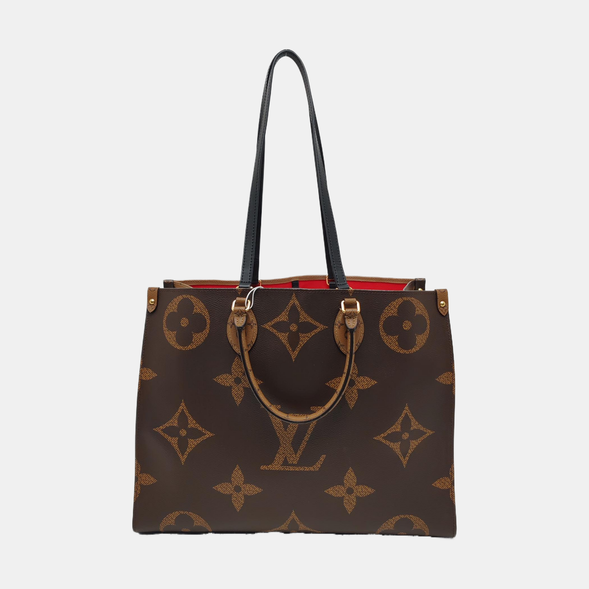 Authenticated pre-owned  ONTHEGO GM Monogram Coated Canvas Brown - Tote Bag at Looply