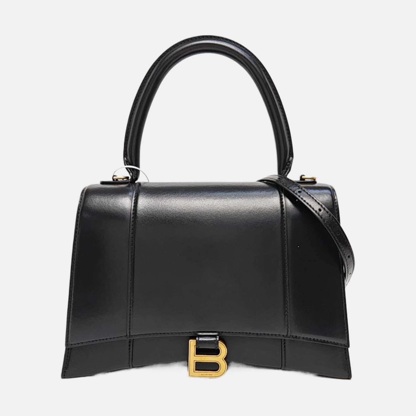 Hourglass Small Calfskin Black
