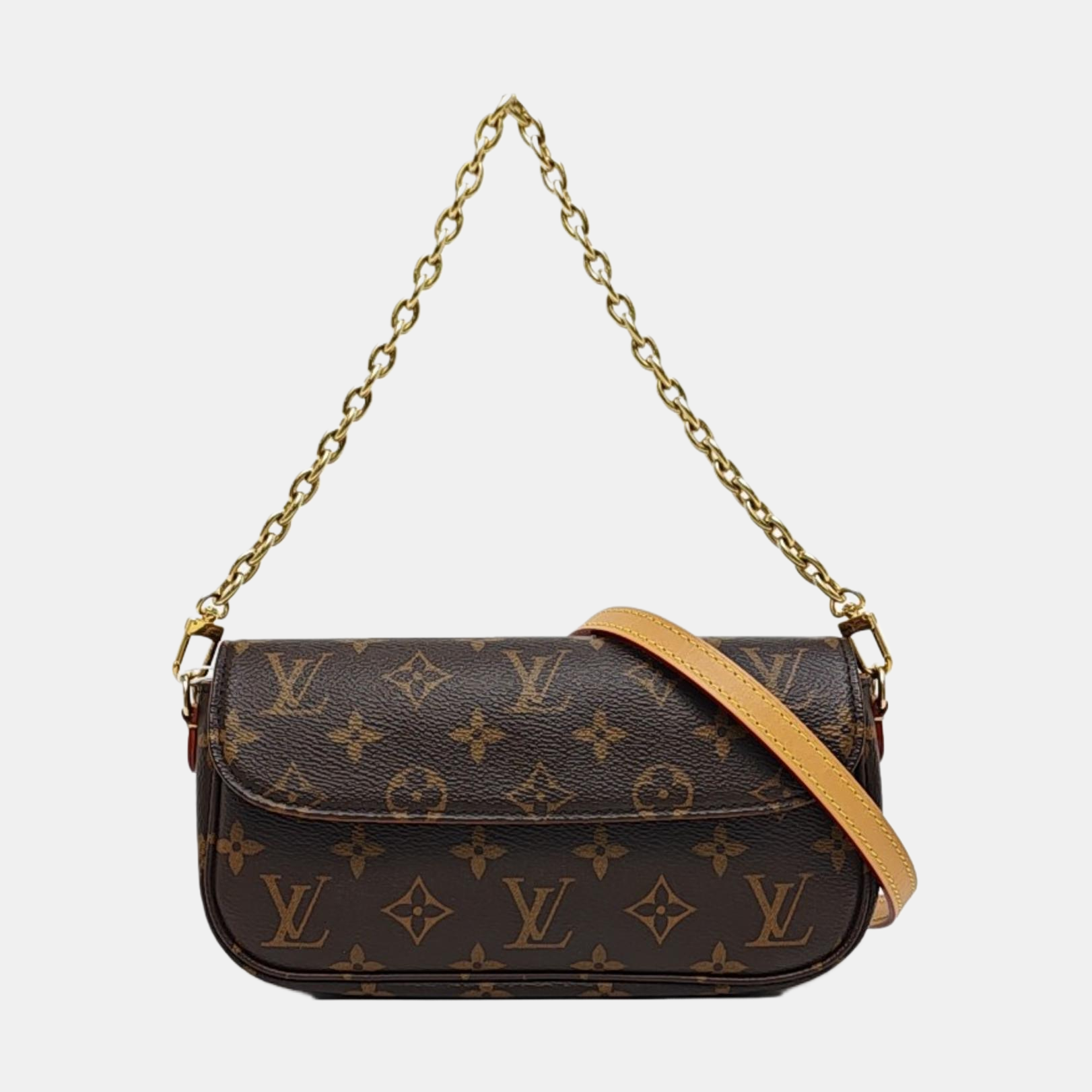IVY Monogram Coated Canvas Brown