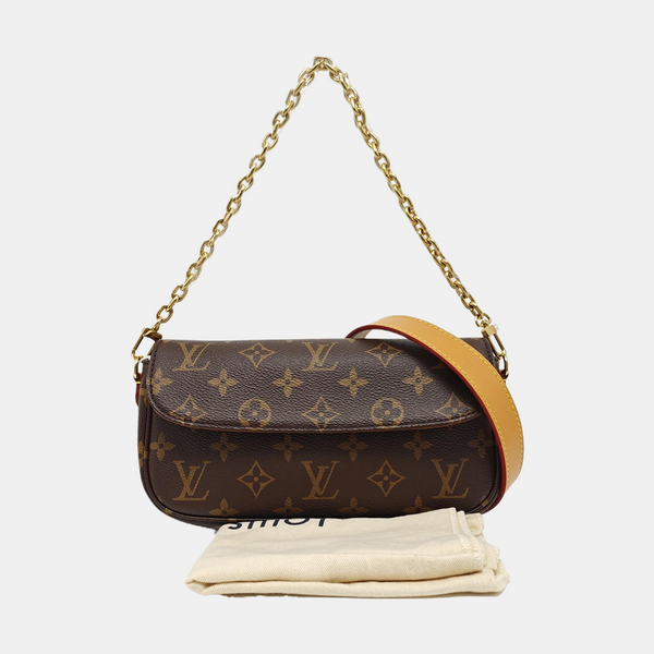 IVY Monogram Coated Canvas Brown