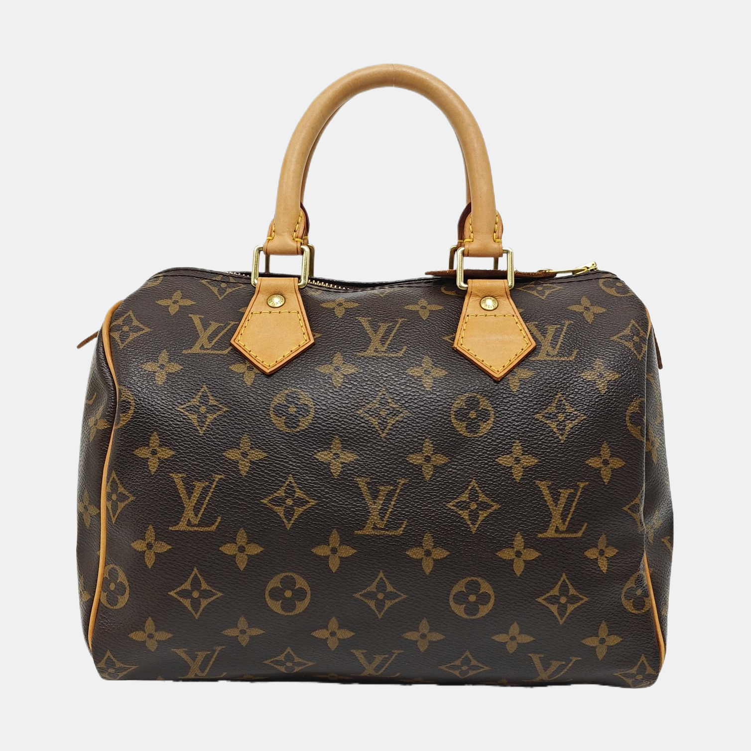 SPEEDY 25 Monogram Coated Canvas Brown