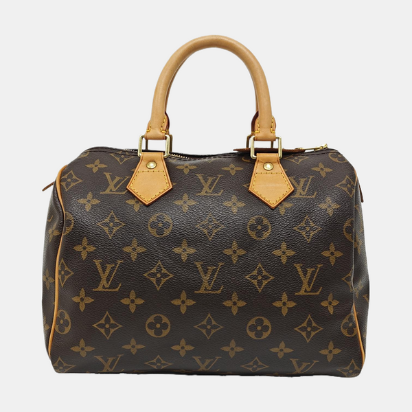 SPEEDY 25 Monogram Coated Canvas Brown