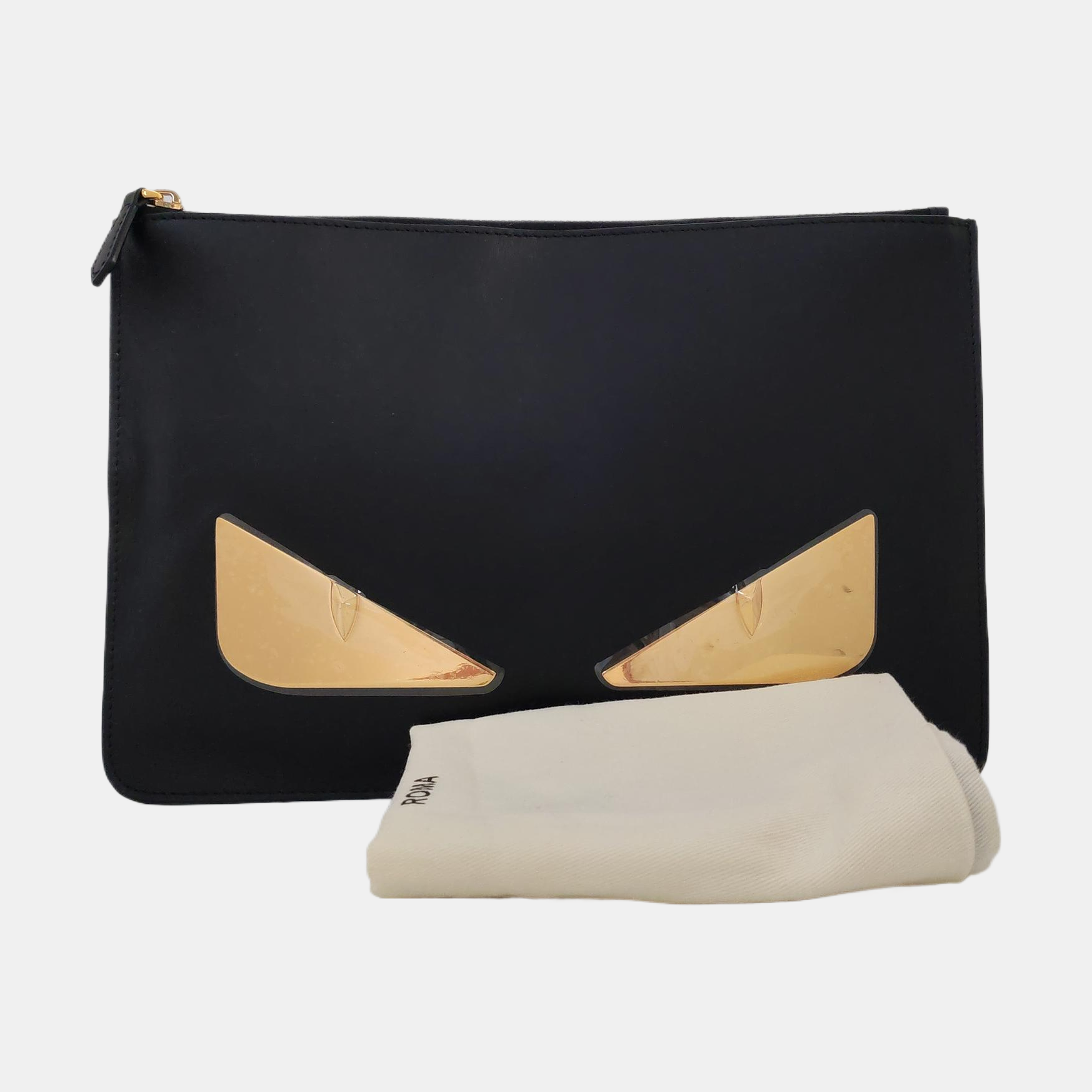Calfskin Clutch Black