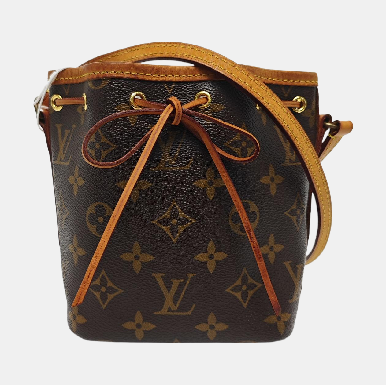 NÉONOÉ Nano Monogram Coated Canvas Brown