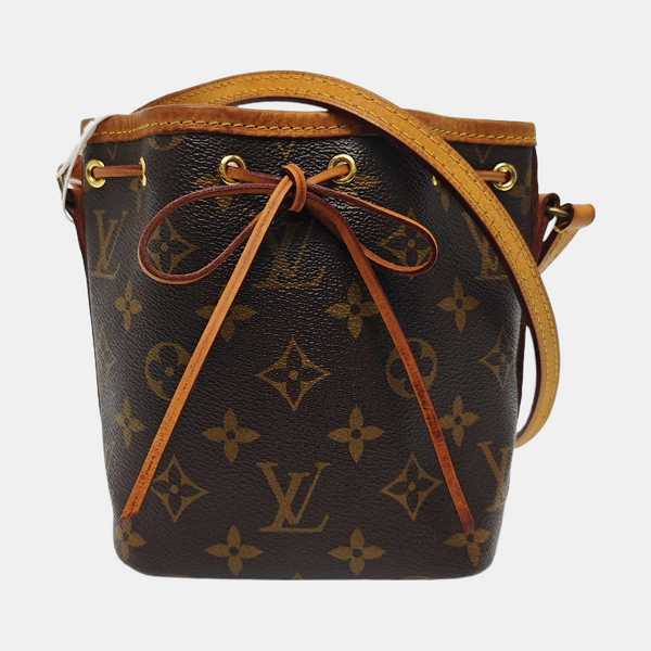 NÉONOÉ Nano Monogram Coated Canvas Brown