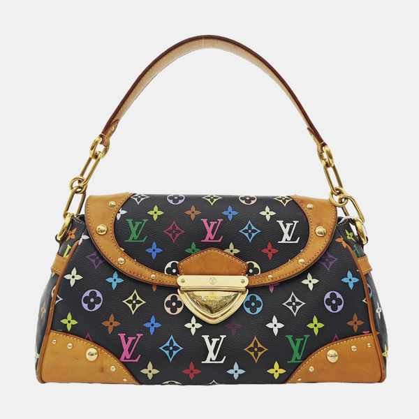 LV × TM BEVERLY MM Monogram Coated Canvas Black