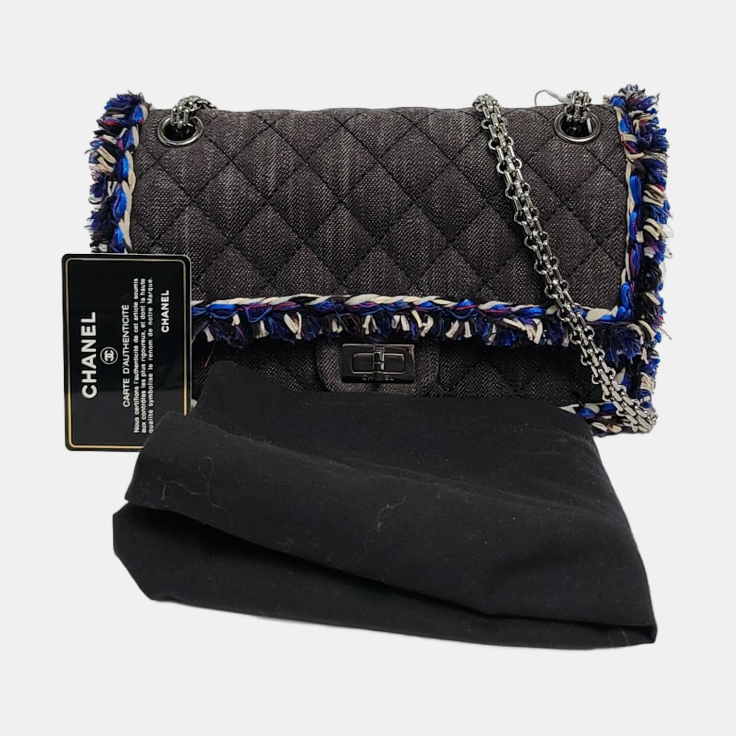 2.55 225 (small) Quilted Canvas Gray