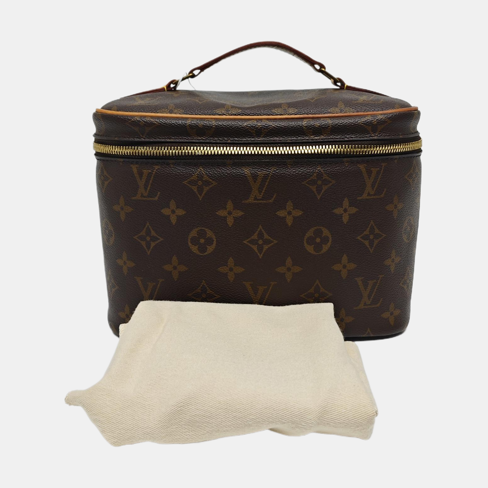 NICE Monogram Coated Canvas Brown