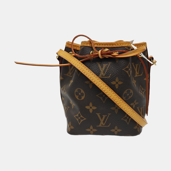 NÉONOÉ Nano Monogram Coated Canvas Brown