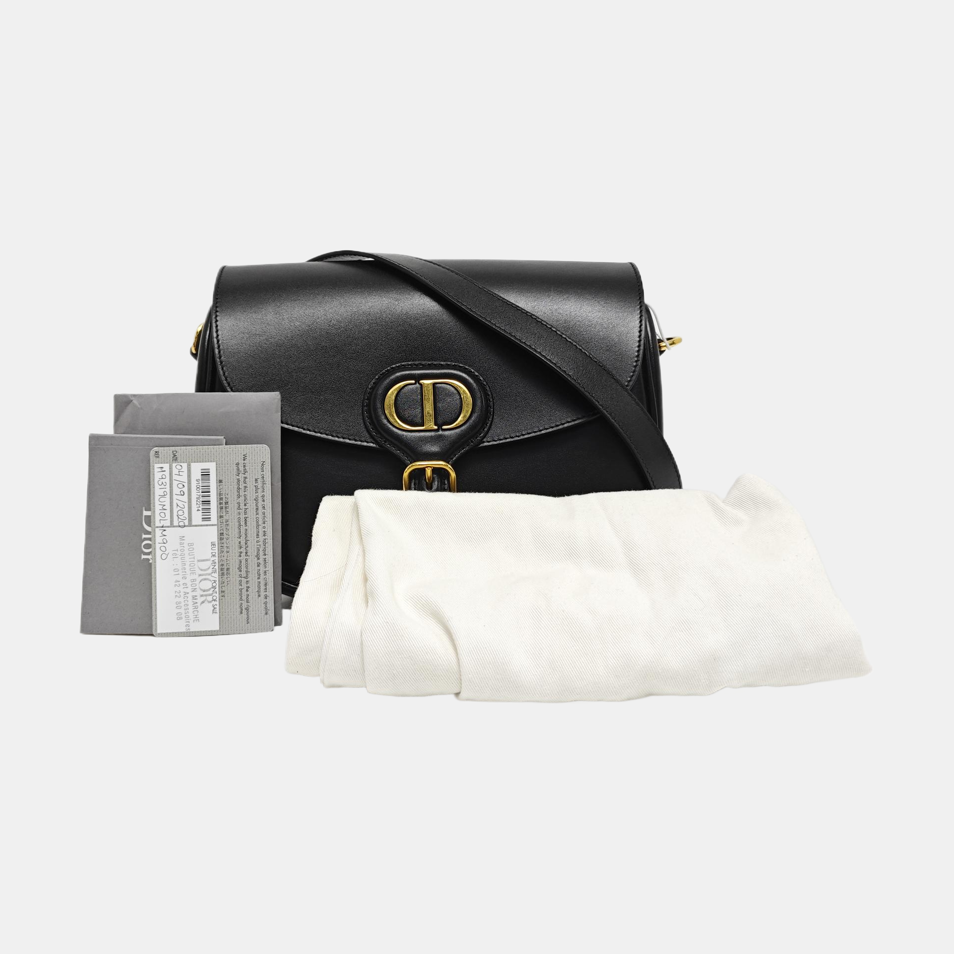 Bobby Medium Calfskin Black