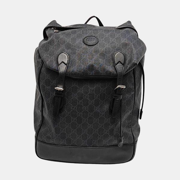 Retro Medium Monogram Coated Canvas Black