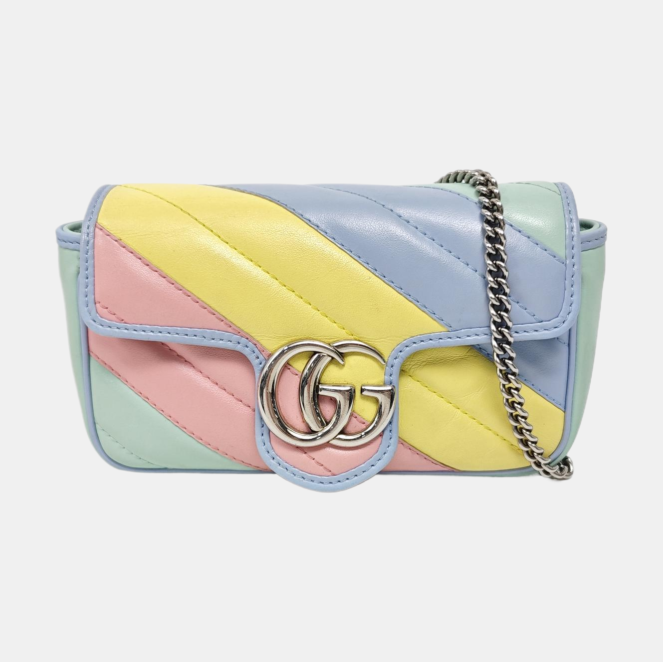GG Marmont Mini Quilted Calfskin Multicolor