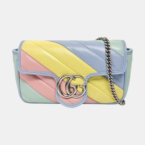 GG Marmont Mini Quilted Calfskin Multicolor