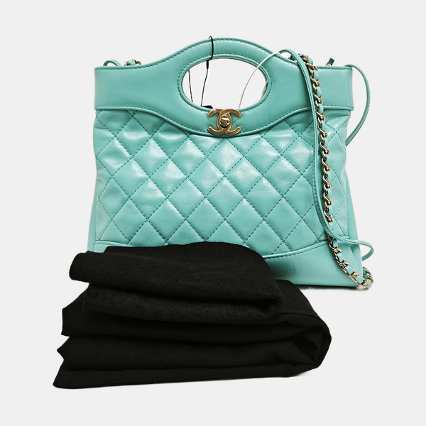 CHANEL 31 Quilted Lambskin Green