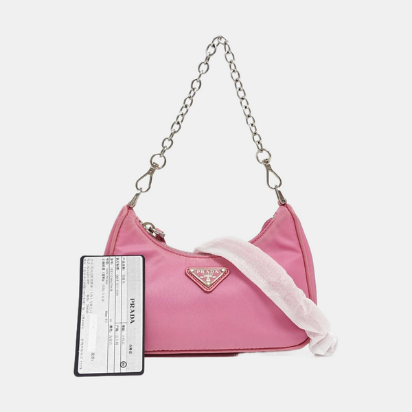 Nylon Shoulder Bag Pink