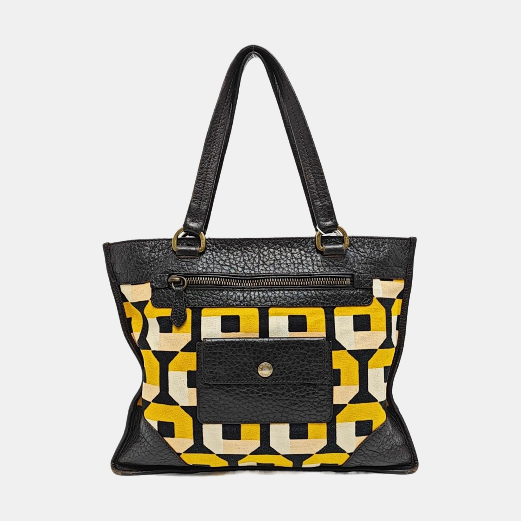 Canvas Top Handle Bag Multicolor