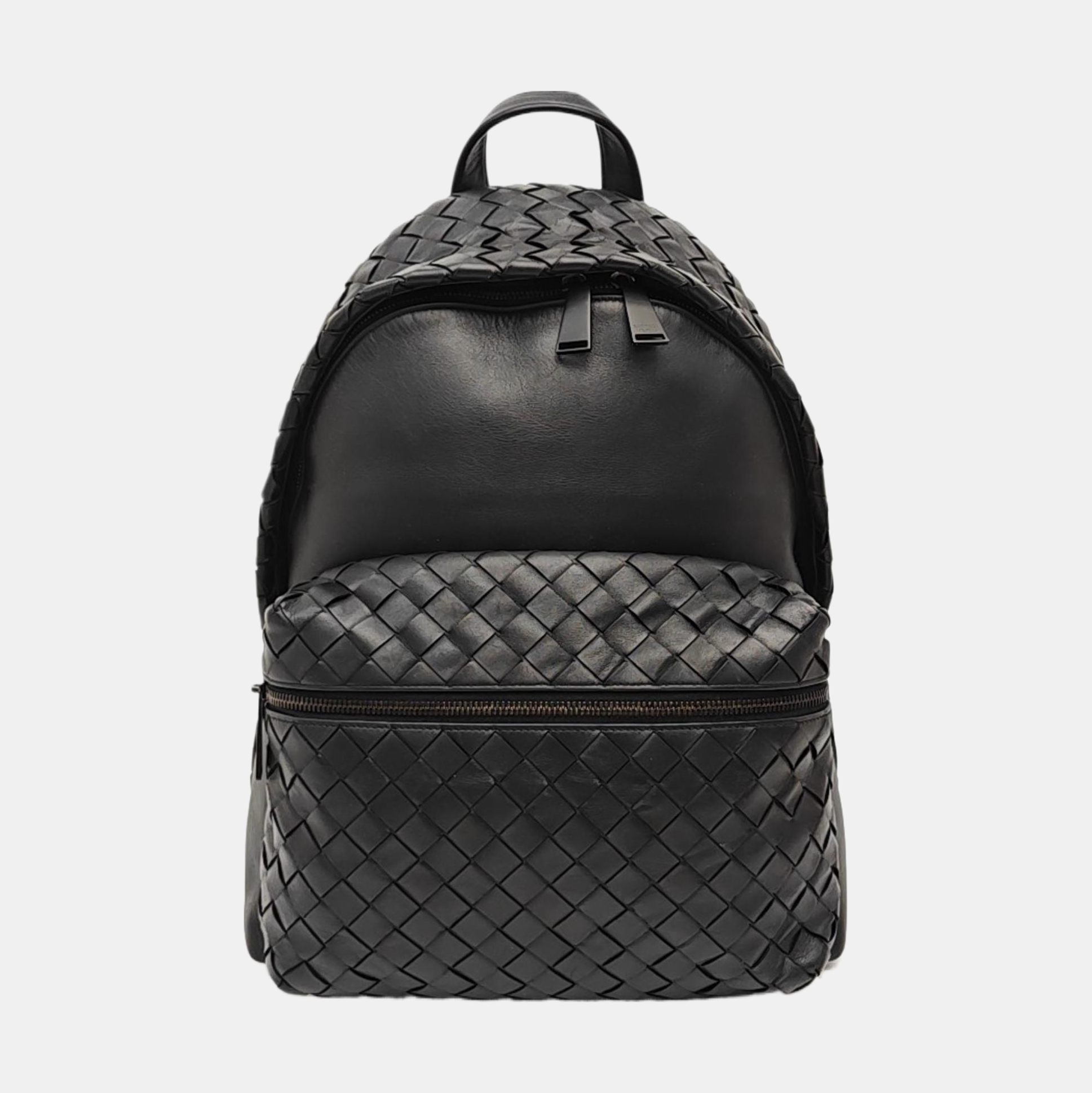 Calfskin Backpack Medium Black
