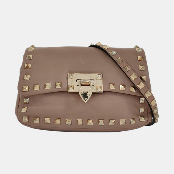 Rockstud Calfskin Pink